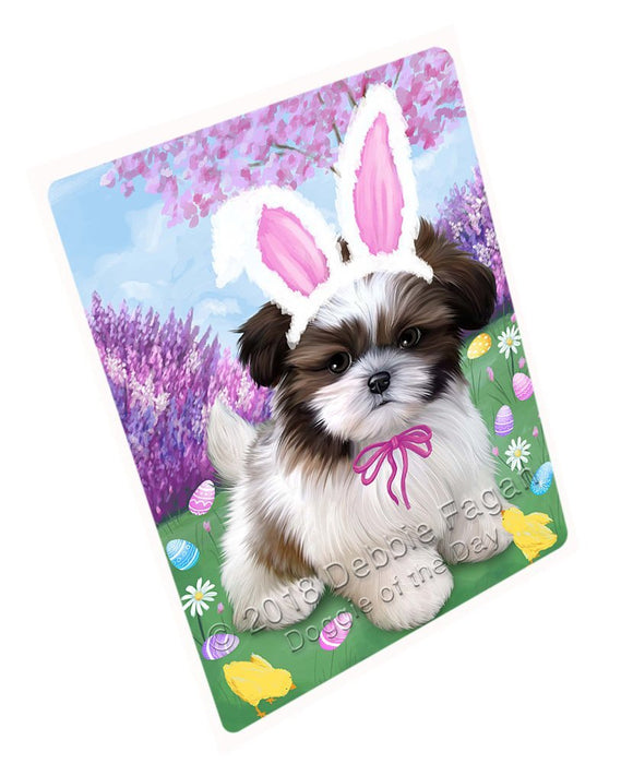 Shih Tzu Dog Easter Holiday Tempered Cutting Board C52086