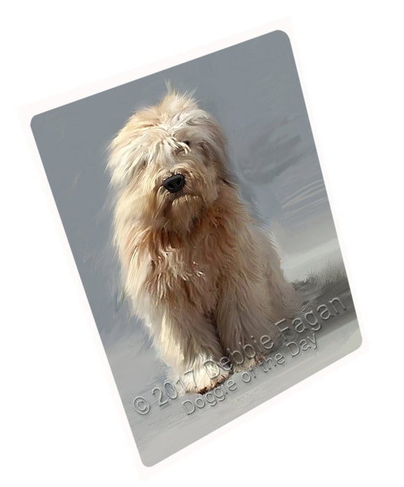 Wheatenterrier Dog Art Portrait Print Woven Throw Sherpa Plush Fleece Blanket D367