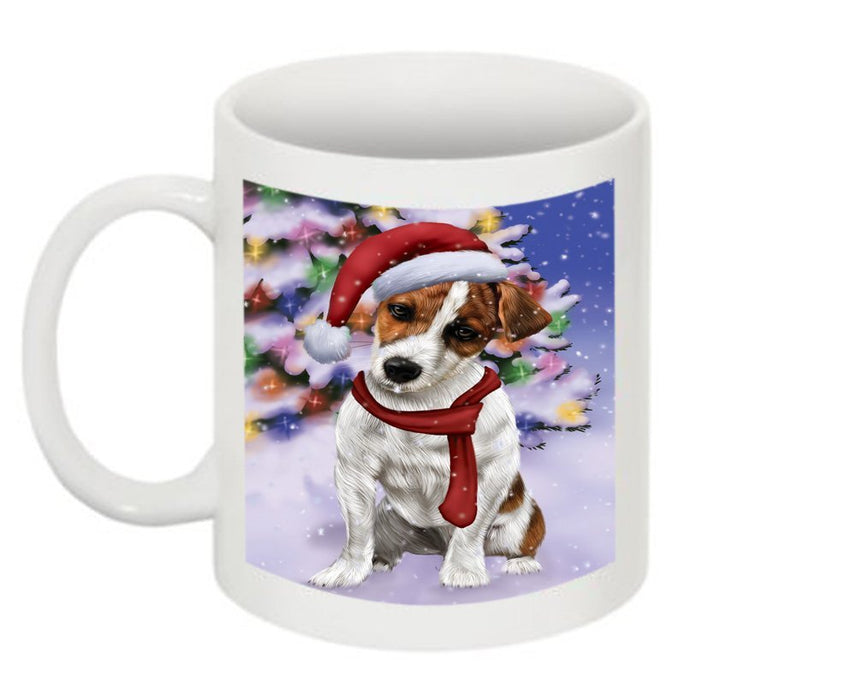 Winter Wonderland Jack Russell Terrier Dog Christmas Mug CMG0599