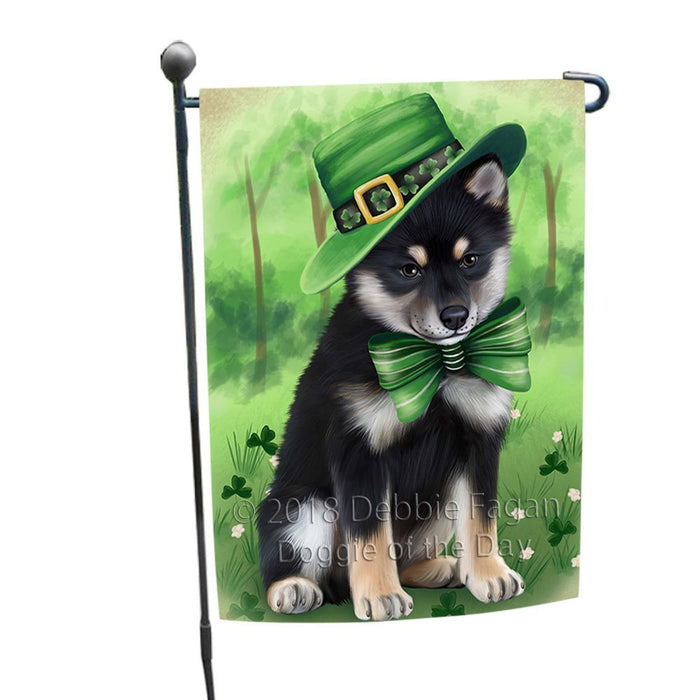 St. Patricks Day Irish Portrait Shiba Inu Dog Garden Flag GFLG49186