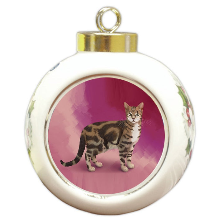 Sokoke Cat Round Ball Christmas Ornament RBPOR48130