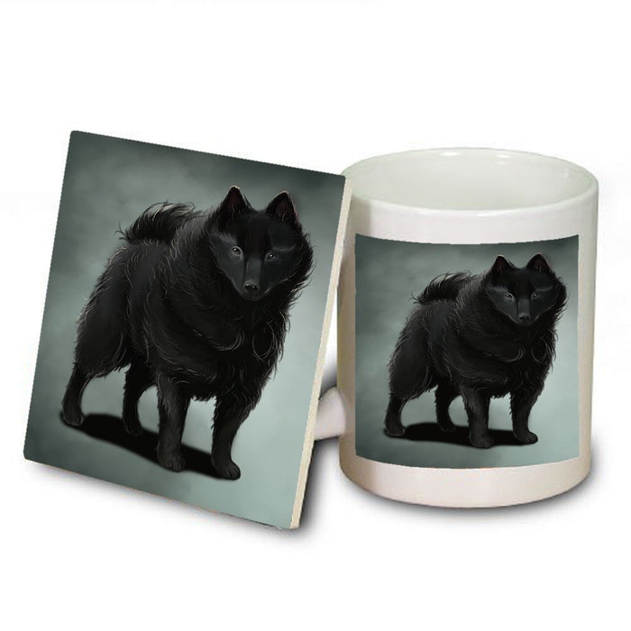 Schipperke Dog Mug and Coaster Set