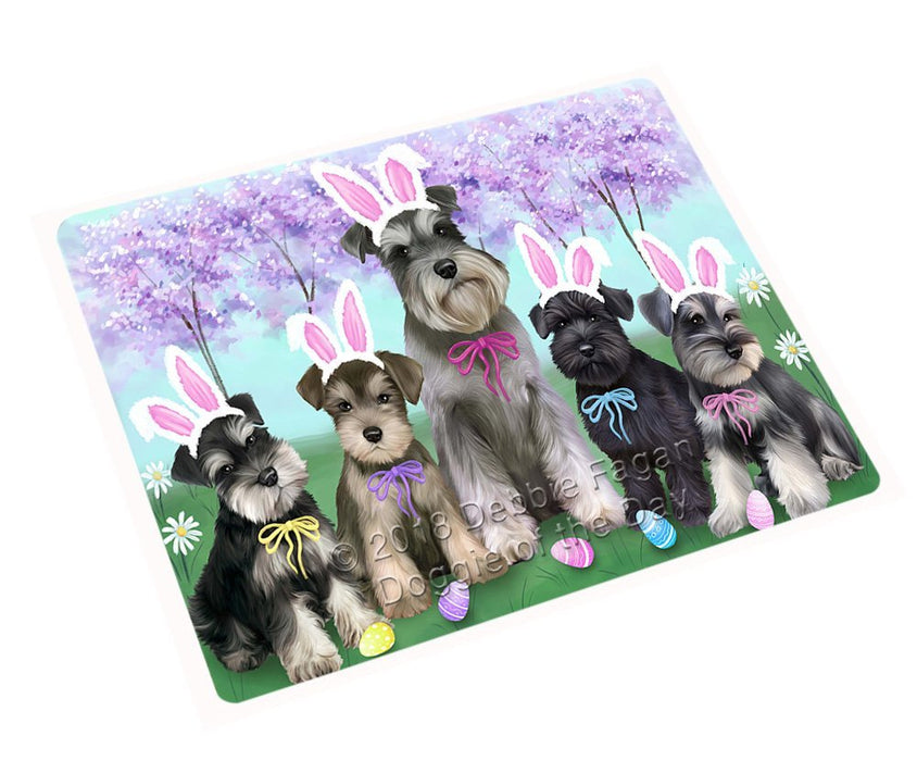 Schnauzers Dog Easter Holiday Tempered Cutting Board C52008