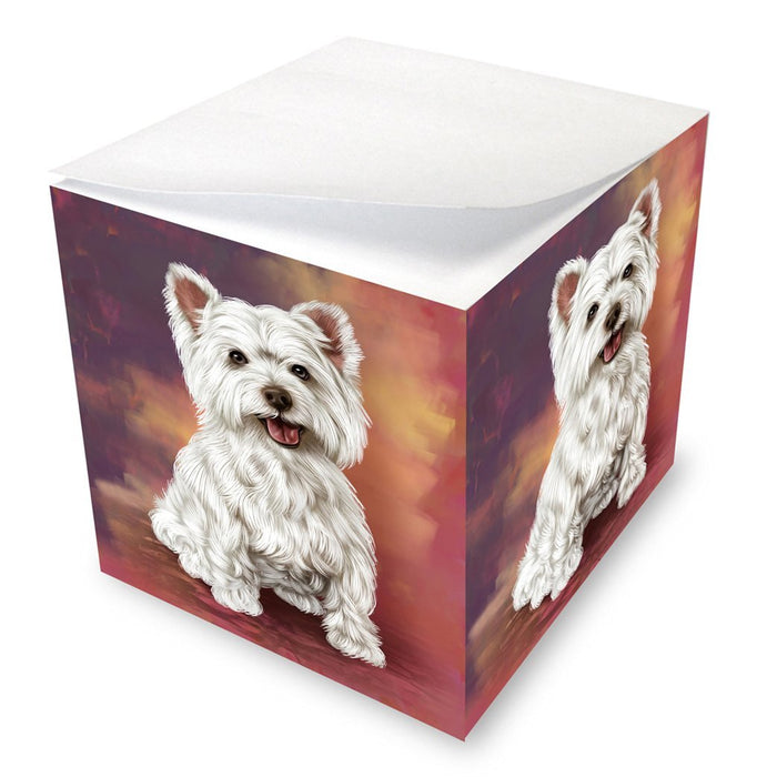 West Highland Terriers Adult Dog Note Cube