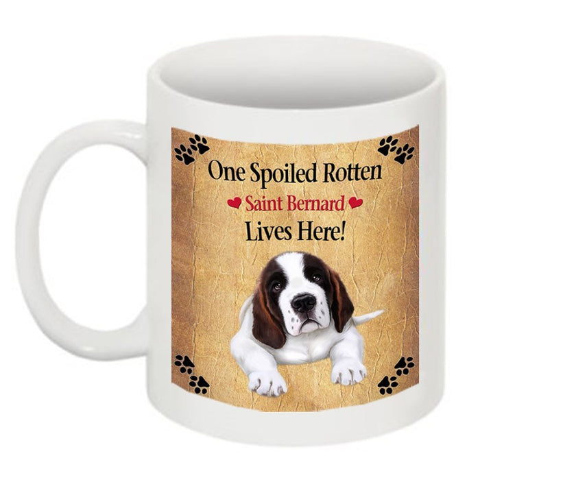 Saint Bernard Spoiled Rotten Dog Mug
