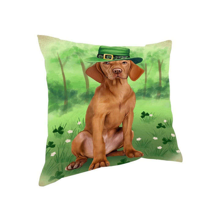 St. Patricks Day Irish Portrait Vizsla Dog Pillow PIL53048
