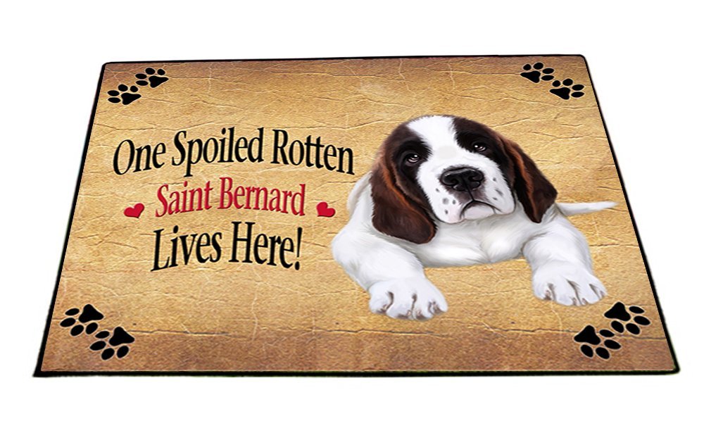 Saint Bernard Spoiled Rotten Dog Indoor/Outdoor Floormat