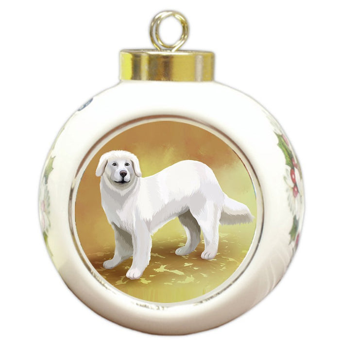 Slovensky Cuvac Dog Round Ball Christmas Ornament