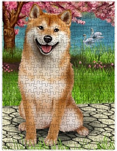 Shiba Inu Dog Puzzle with Photo Tin