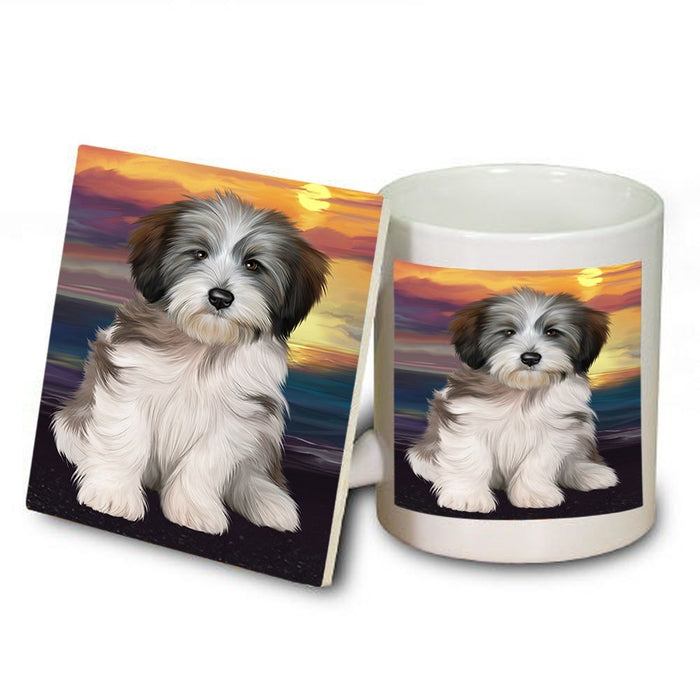 Tibetan Terrier Dog Mug and Coaster Set MUC48522