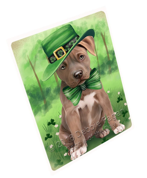 St. Patricks Day Irish Portrait Pit Bull Dog Magnet Mini (3.5" x 2") MAG51528