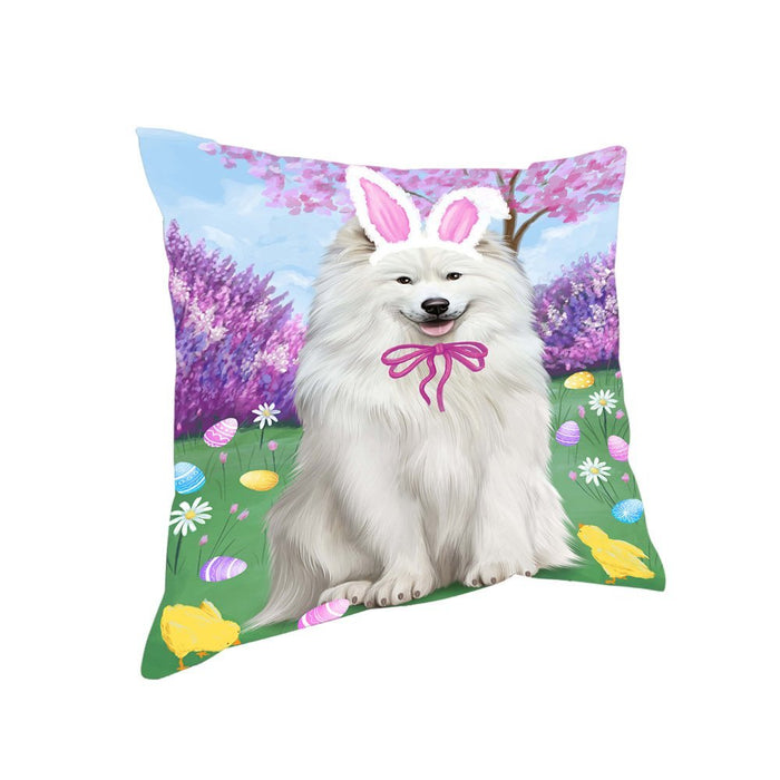 Samoyed Dog Easter Holiday Pillow PIL53360