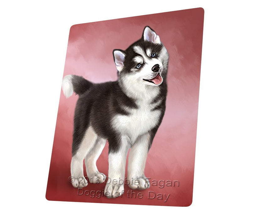 Siberian Husky Dog Tempered Cutting Board C48351