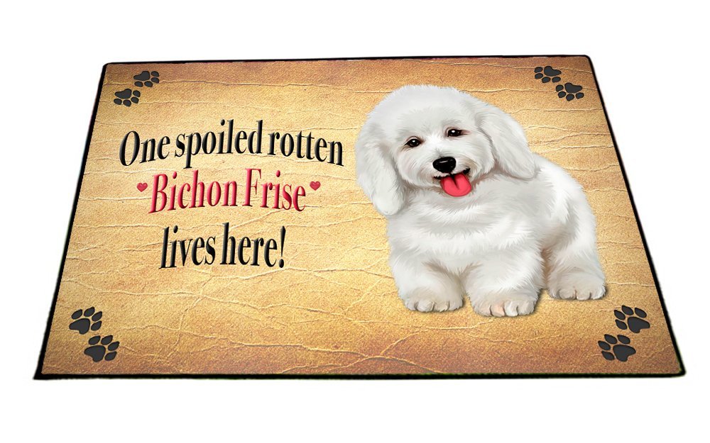 Spoiled Rotten Bichon Frise Dog Floormat