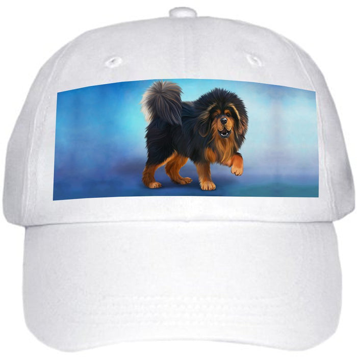 Tibetan Mastiff Dog Ball Hat Cap Off White