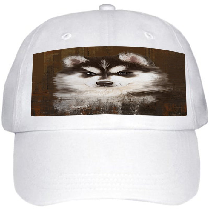 Rustic Siberian Husky Dog Ball Hat Cap HAT48525