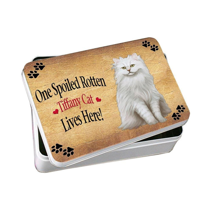 Tiffany Spoiled Rotten Cat Photo Storage Tin