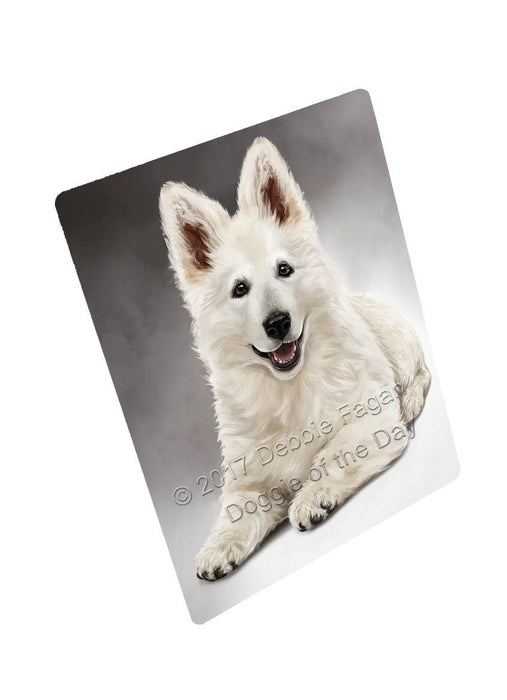 Swiss Shepherd Dog Art Portrait Print Woven Throw Sherpa Plush Fleece Blanket D060