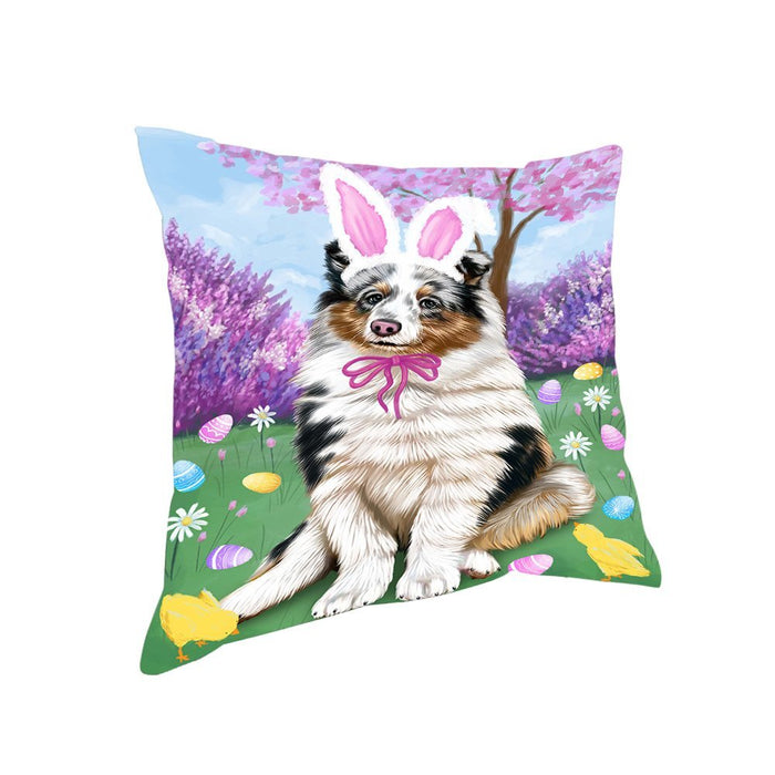 Shetland Sheepdog Easter Holiday Pillow PIL53444