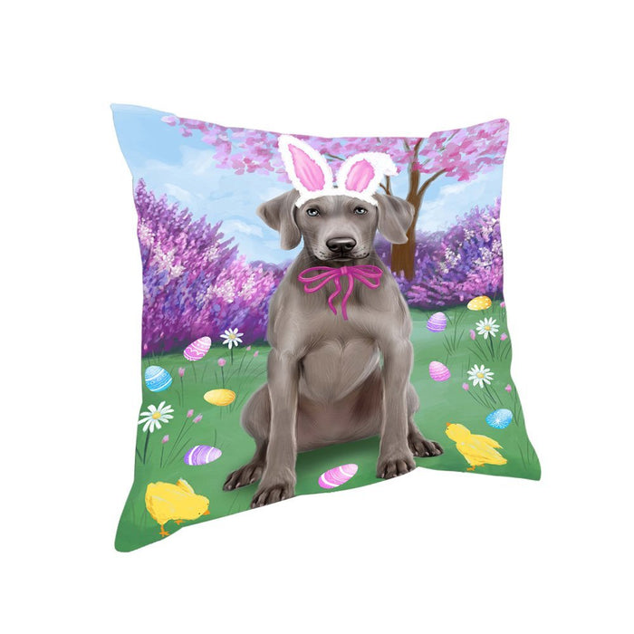 Weimaraner Dog Easter Holiday Pillow PIL53556