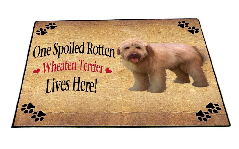 Spoiled Rotten Wheaten Terrier Dog Indoor/Outdoor Floormat