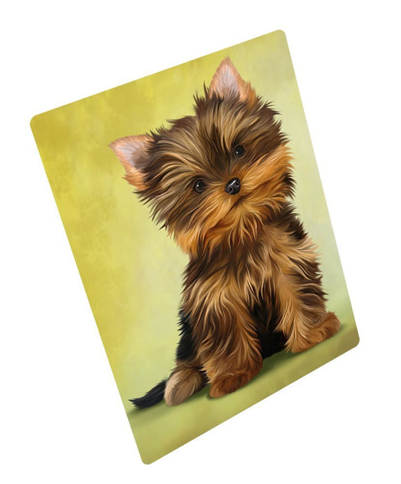 Yorkshire Terrier Dog Art Portrait Print Woven Throw Sherpa Plush Fleece Blanket