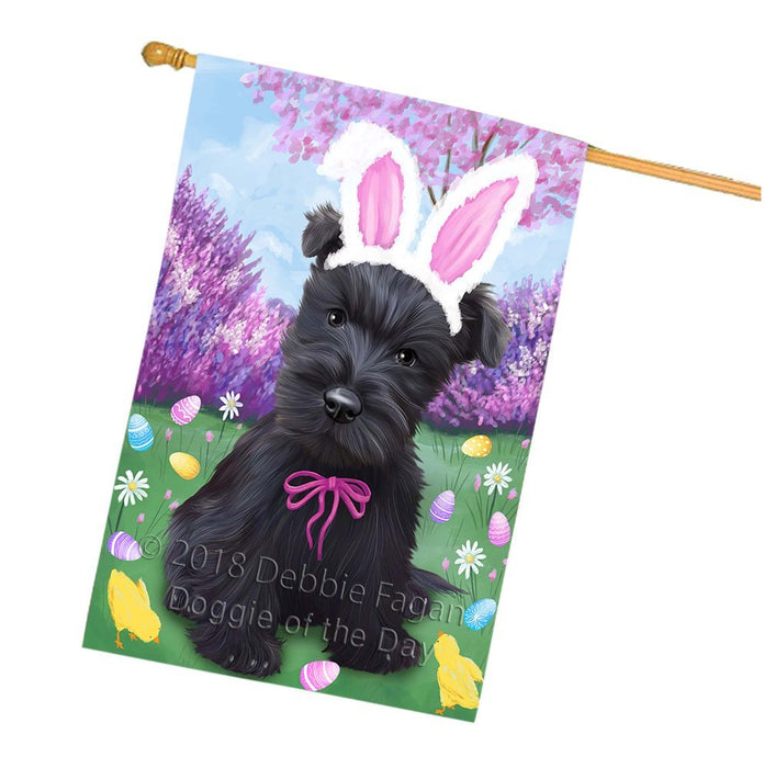 Scottish Terrier Dog Easter Holiday House Flag FLG49351