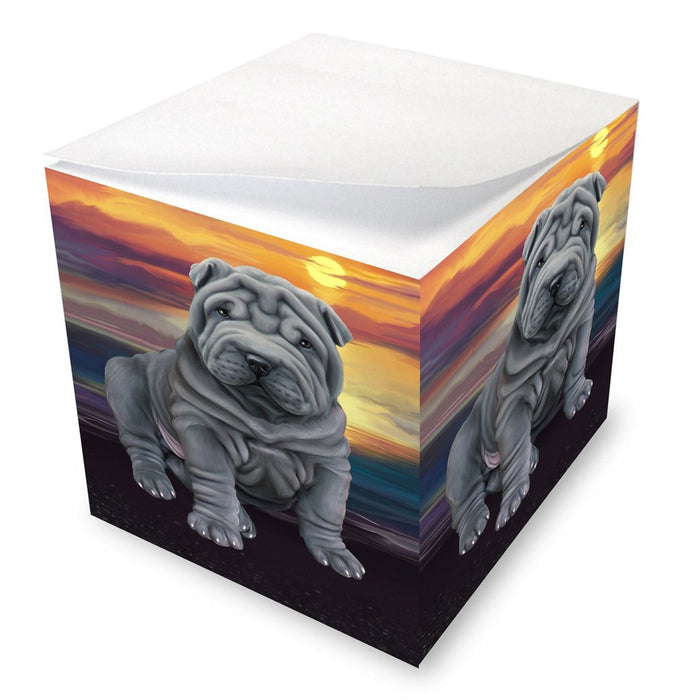 Shar-Pei Dog Note Cube