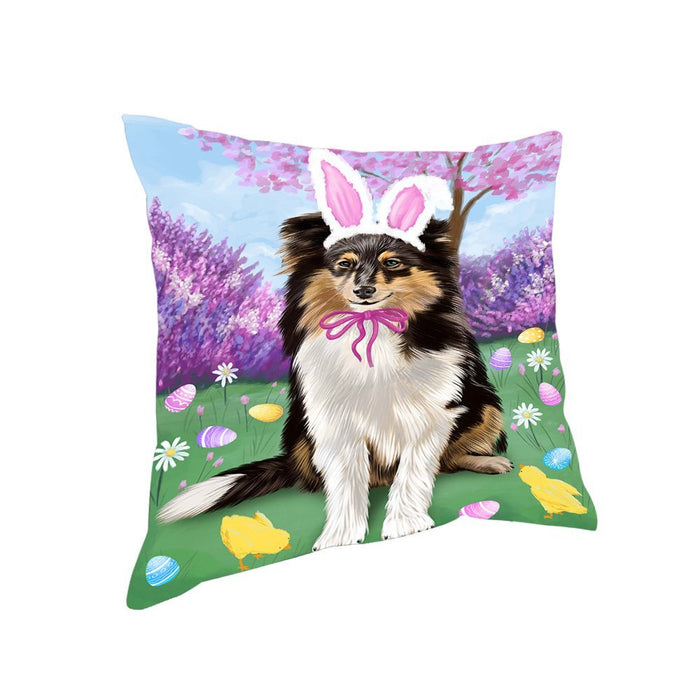 Shetland Sheepdog Easter Holiday Pillow PIL53436