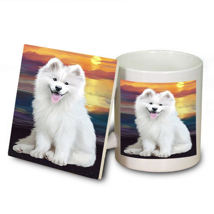 Samoyed Dog Mug and Coaster Set MUC48514