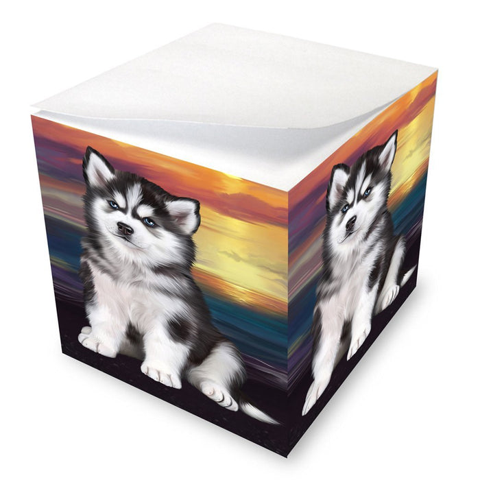 Siberian Husky Dog Note Cube