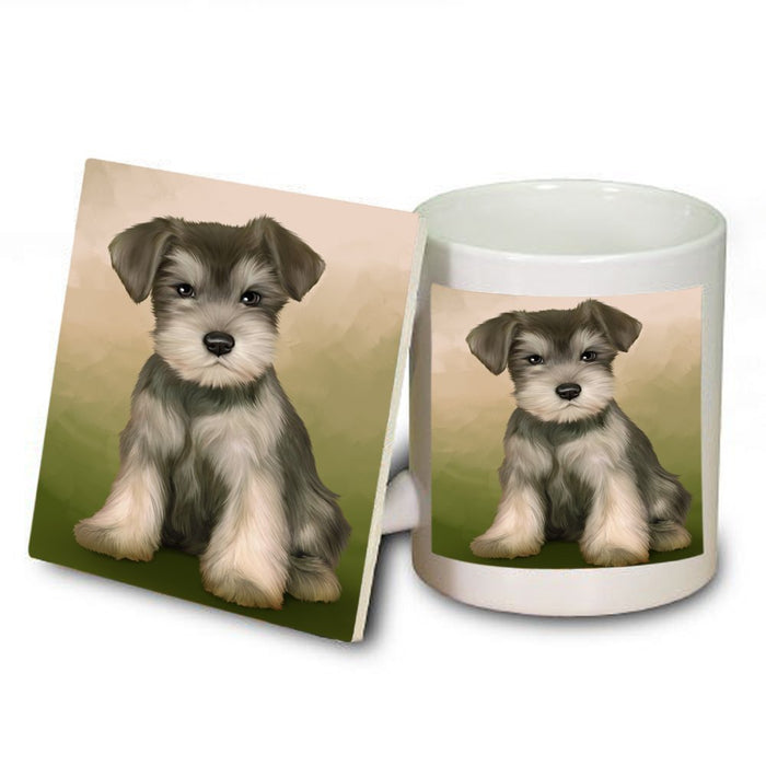 Schnauzer Dog Mug and Coaster Set