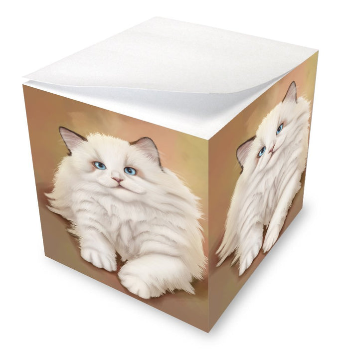 White Ragdoll Cat Note Cube