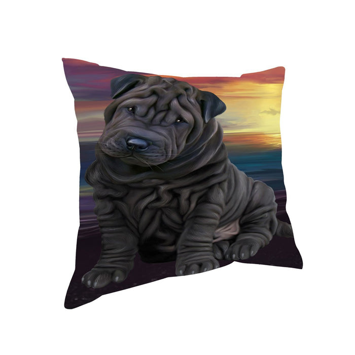 Shar-Pei Dog Throw Pillow
