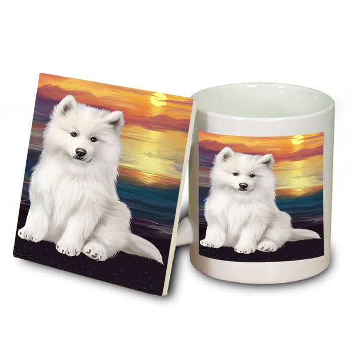 Samoyed Dog Mug and Coaster Set MUC48515