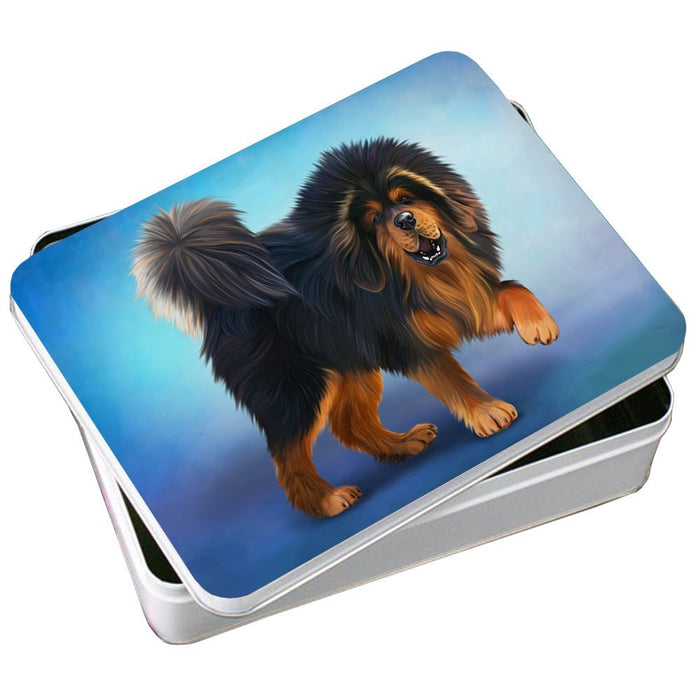 Tibetan Mastiff Dog Photo Storage Tin