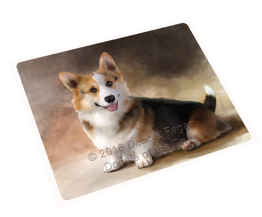 Welsh Corgi Dog Tempered Cutting Board (Small)