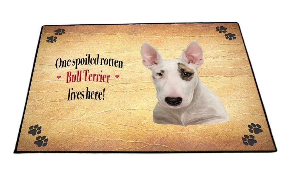 Spoiled Rotten Bull Terrier Dog Floormat