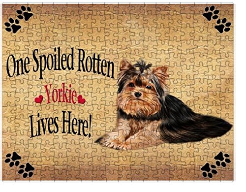 Spoiled Rotten Yorkie Dog Puzzle