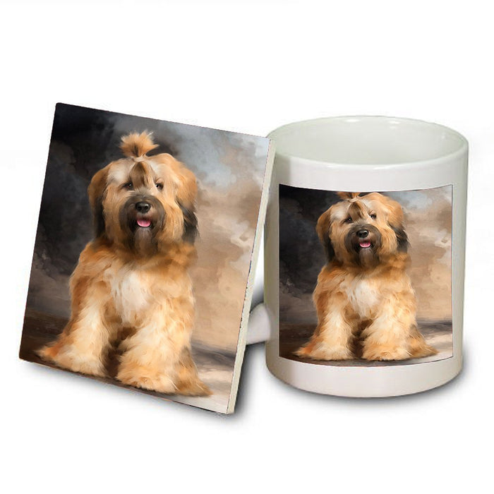 Tibetan Terrier Dog Mug and Coaster Set