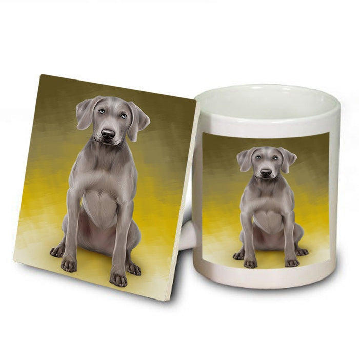 Weimaraner Dog Mug and Coaster Set MUC48358