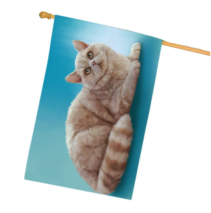 Selkirk Rex Cat House Flag