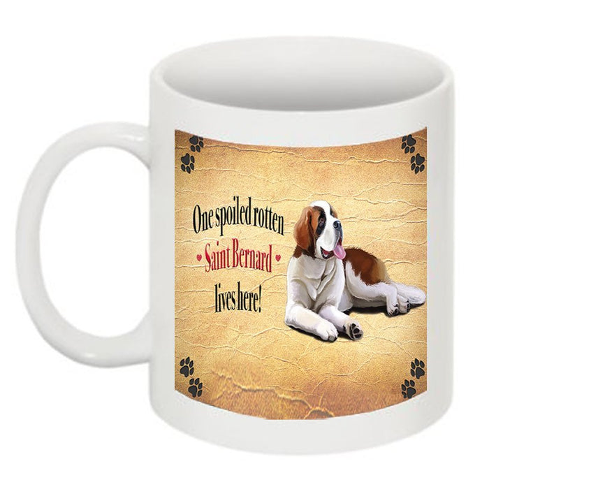 Saint Bernard Spoiled Rotten Dog Mug