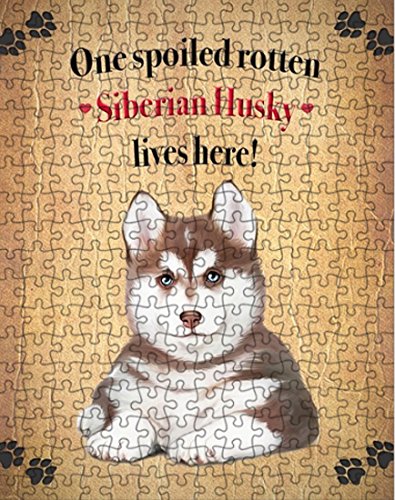 Siberian Husky Spoiled Rotten Dog Puzzle with Photo Tin (300 pc.)