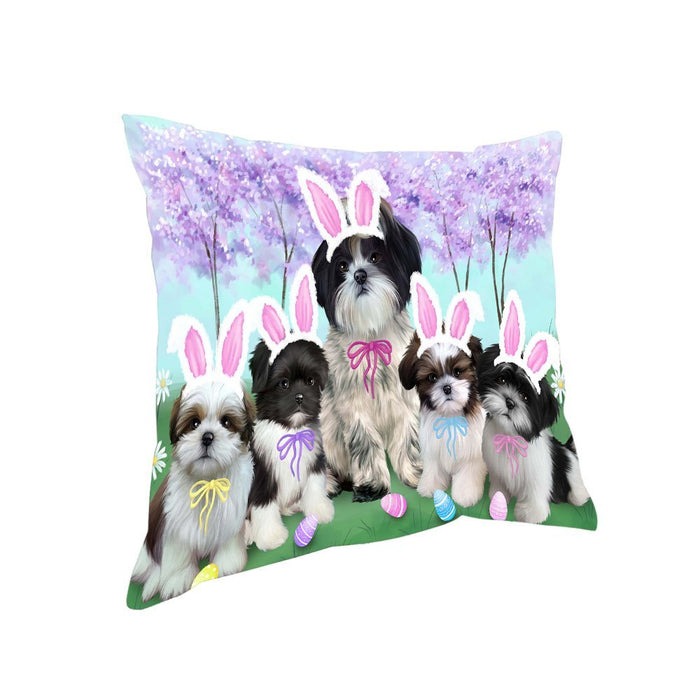 Shih Tzus Dog Easter Holiday Pillow PIL53468