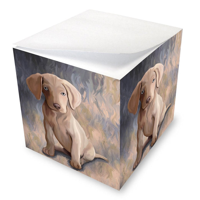 Weimaraner Puppy Dog Note Cube