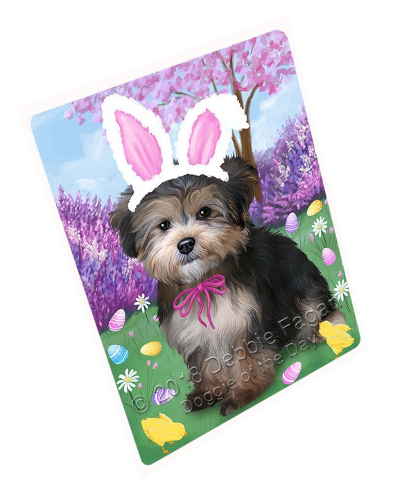 Yorkipoo Dog Easter Holiday Tempered Cutting Board C52170