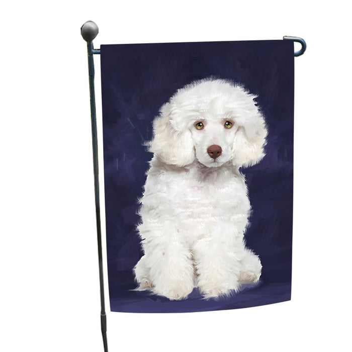 White Poodle Dog Garden Flag GF354