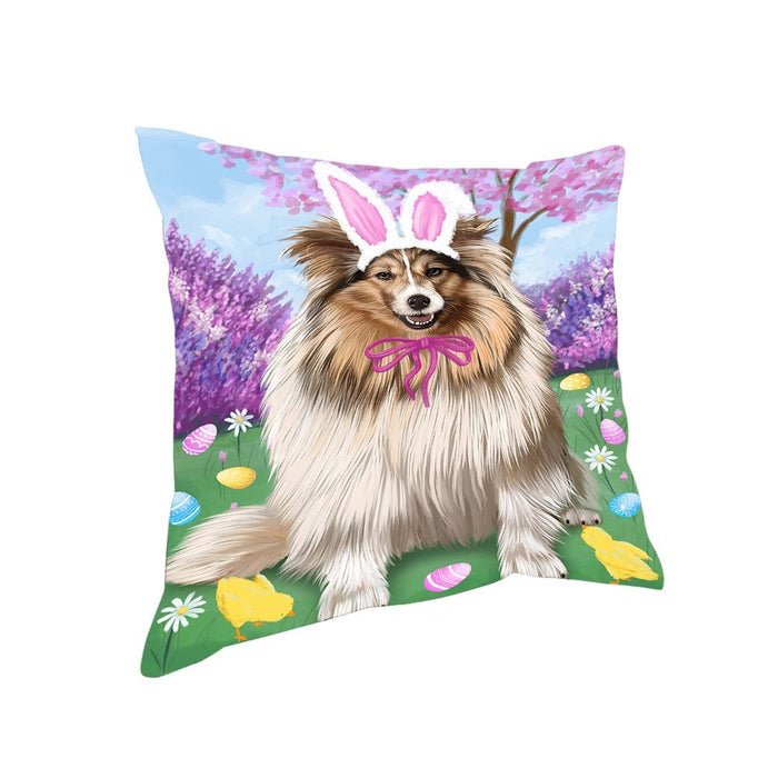 Shetland Sheepdog Easter Holiday Pillow PIL53432