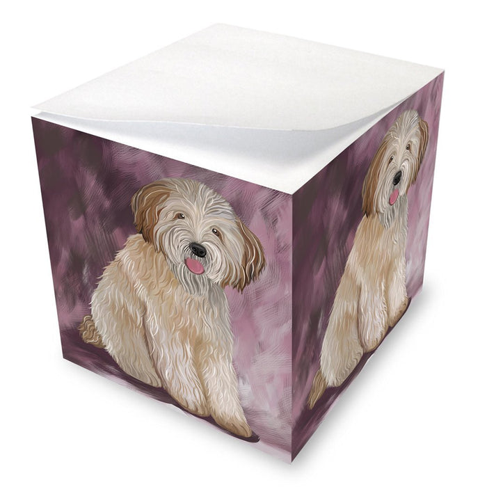 Wheaten Terrier Soft Coated Dog Note Cube